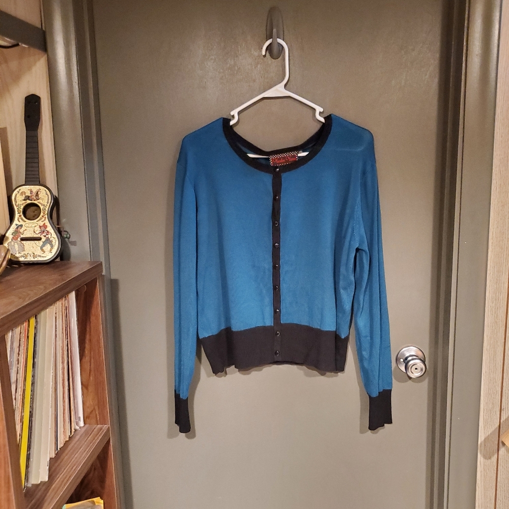 Voodoo vixen embroidered cardigan 2x